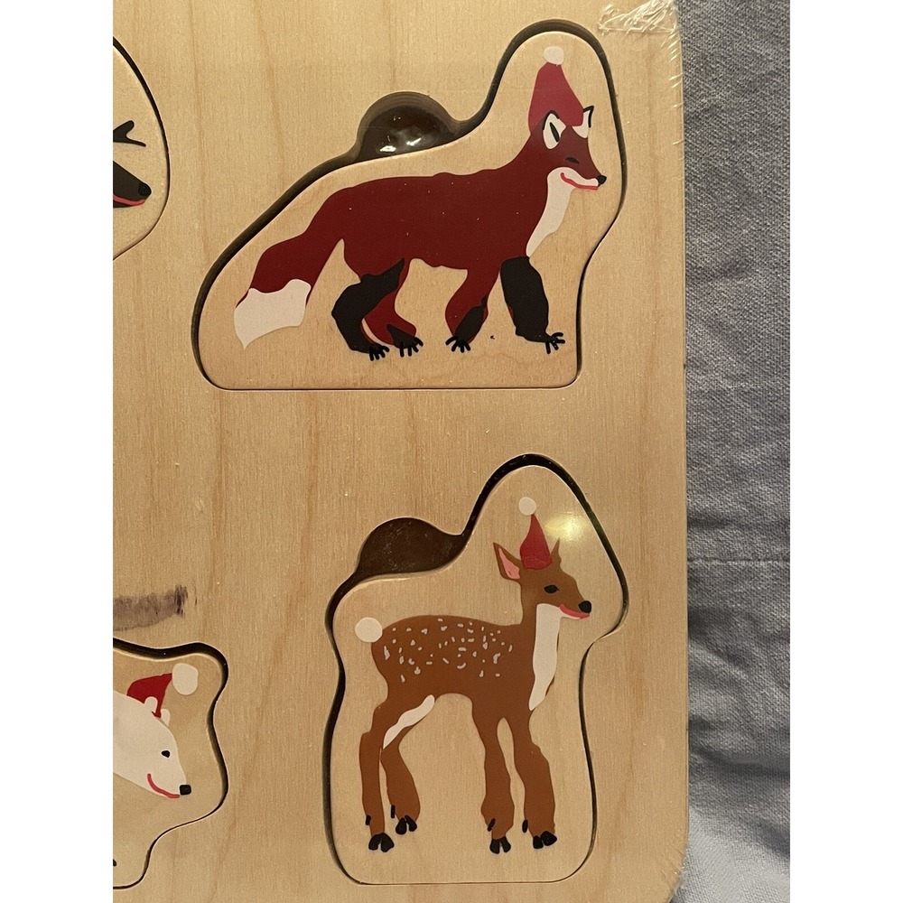 NEW IKEA Vinter 2021 Winter Christmas Animals Wooden Chunky Jigsaw Puzzle - Picture 2 of 4